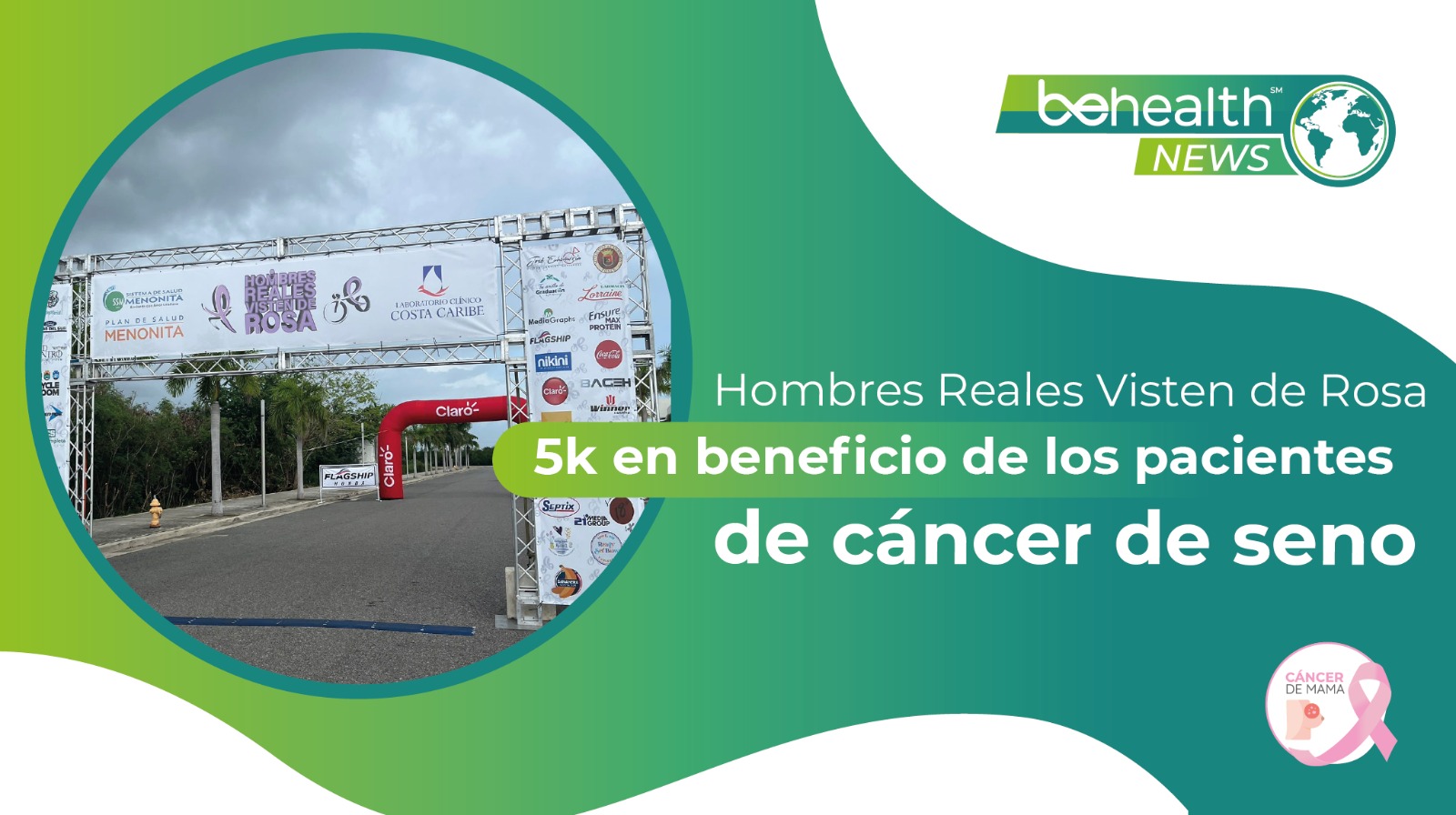 Multitudinario 5K Hombres Reales Visten de Rosa recaudó fondos contra el cáncer de seno